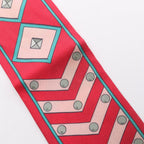 Hermes Scarf Twilly Colliers Et Chiens Ribbon Silk — view 7