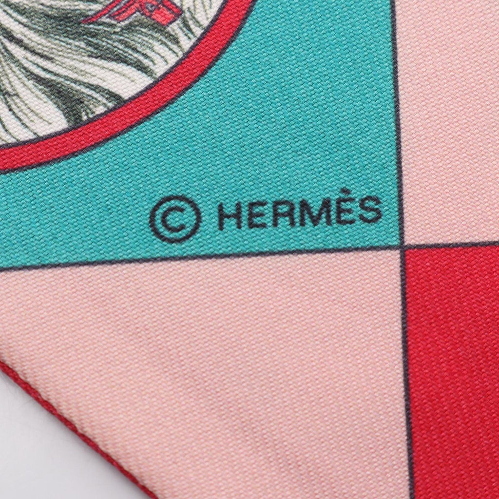 Hermes Scarf Twilly Colliers Et Chiens Ribbon Silk — view 4