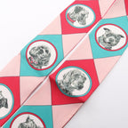 Hermes Scarf Twilly Colliers Et Chiens Ribbon Silk — view 8