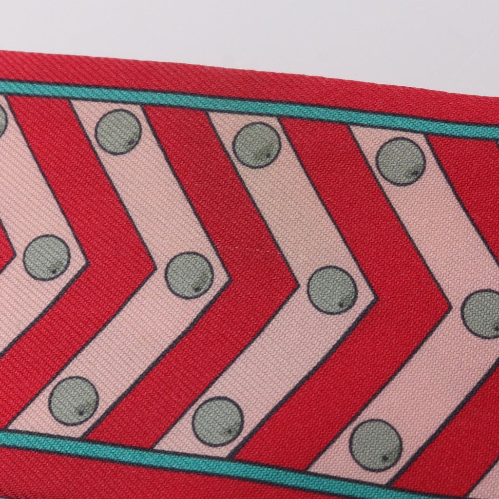 Hermes Scarf Twilly Colliers Et Chiens Ribbon Silk — view 6