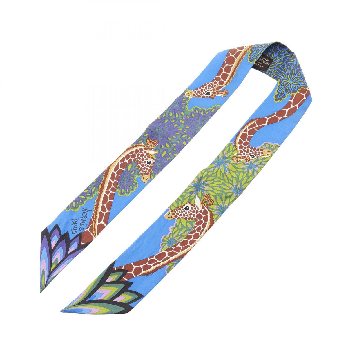 Hermes Scarf Twilly the Three Graces Ribbon Silk — view 2