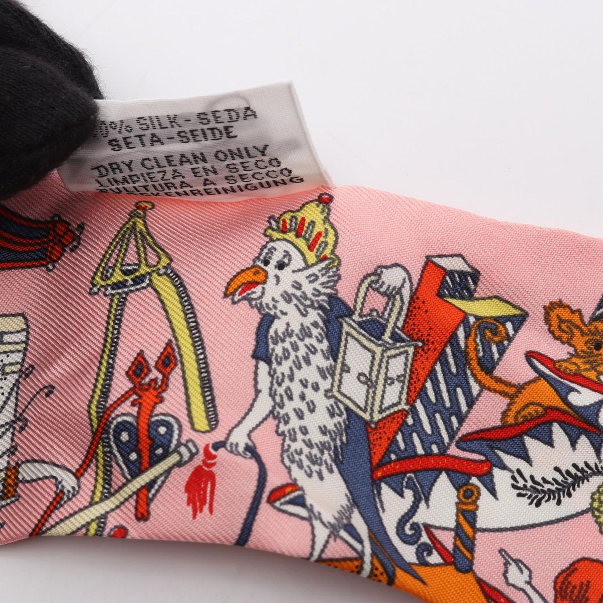 Hermes Scarf Twilly la Folle Parade Ribbon Silk — view 7