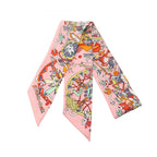 Hermes Scarf Twilly la Folle Parade Ribbon Silk