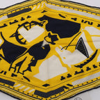 Hermes Scarf Rosange Puzzleii Yellow Silk — view 5