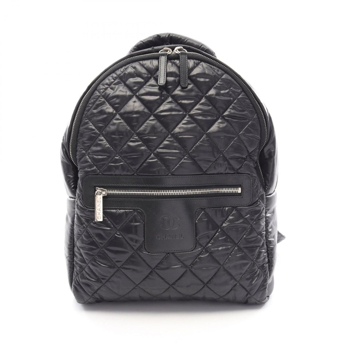 Chanel Backpack Coco Cocoon Black Nylon Leather