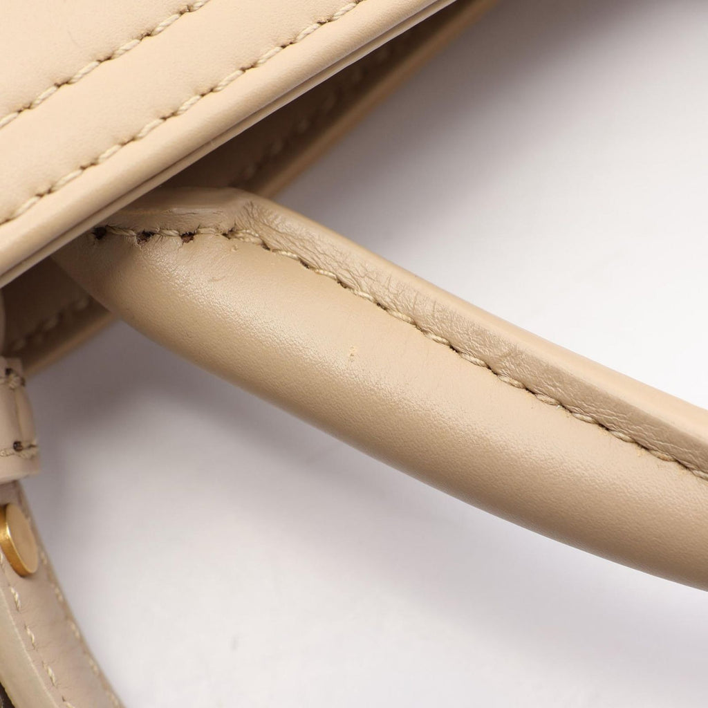 Bottega Veneta Liberta Bucket Bag Small 2-Way Beige Leather — view 6