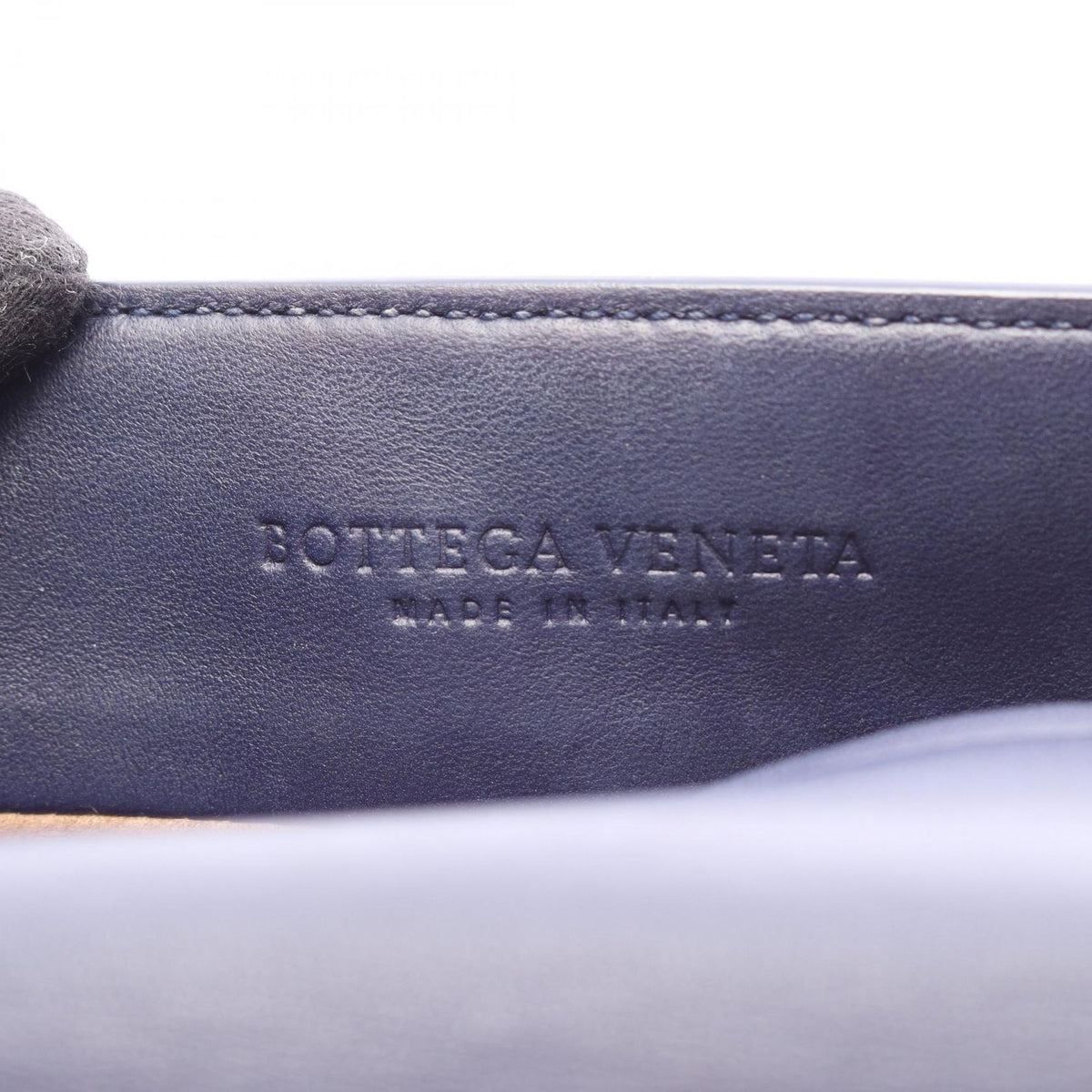 Bottega Veneta Intrecciato 2-Way Navy Leather Shoulder Bag — view 4