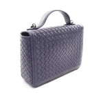 Bottega Veneta Intrecciato 2-Way Navy Leather Shoulder Bag — view 2