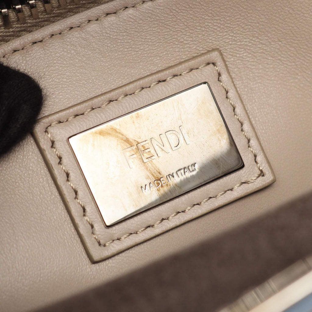 Fendi Handbag Peekaboo Regular Dark Gray Leather — view 4