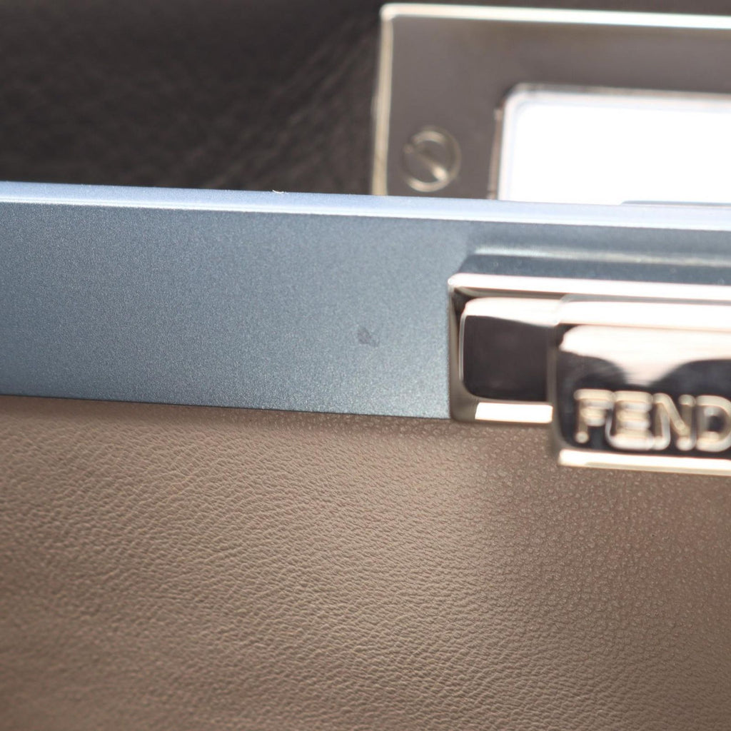 Fendi Handbag Peekaboo Regular Dark Gray Leather — view 5