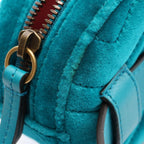 Gucci Waist Bag GG Marmont Turquoise Blue Fabric Leather Matelasse — view 5