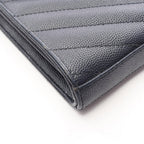 Saint Laurent Paris Shoulder Bag Cassandra Classic Navy Leather Chain Wallet — view 8
