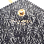 Saint Laurent Paris Shoulder Bag Cassandra Classic Navy Leather Chain Wallet — view 4