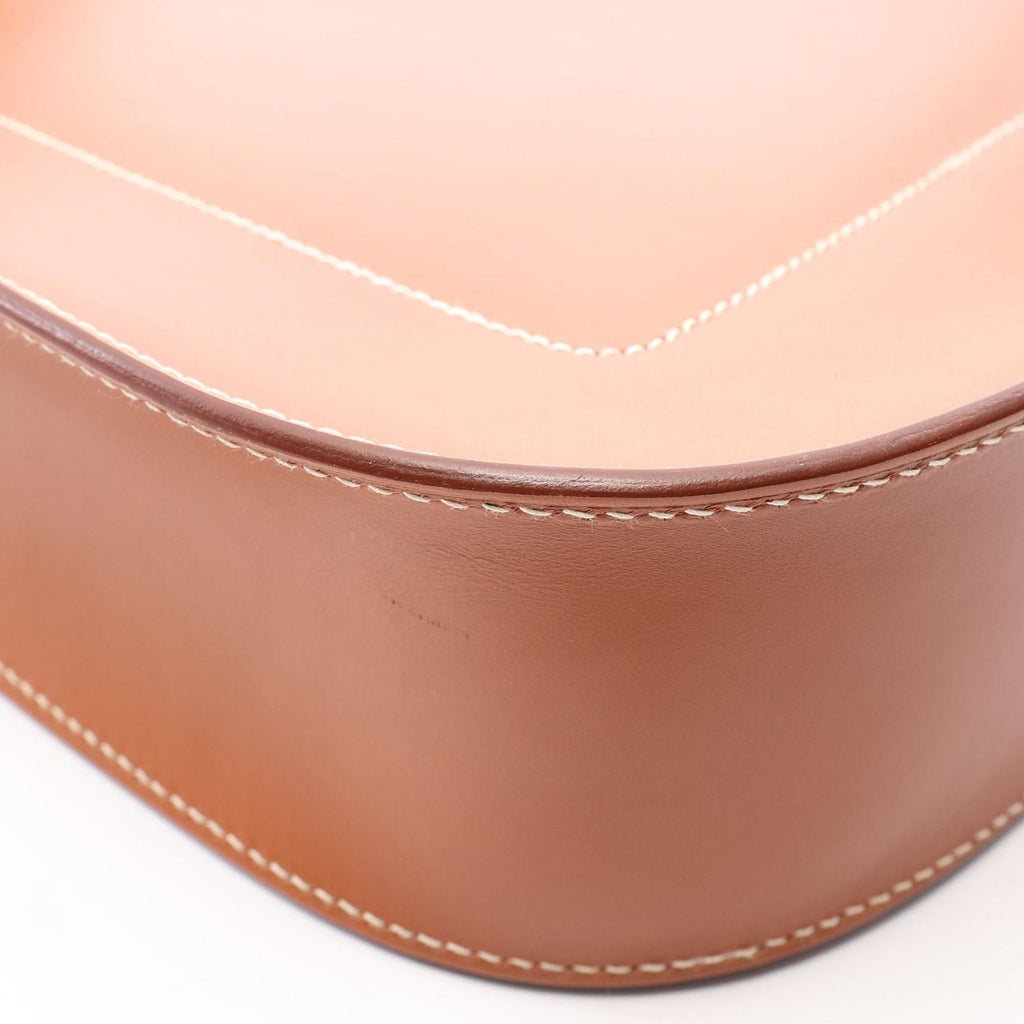 Hermes Shoulder Bag Evelyne Sellier PM Blue Electric Gold — view 8