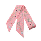 Hermes Scarf Twilly les Cles a Pois Ribbon Silk