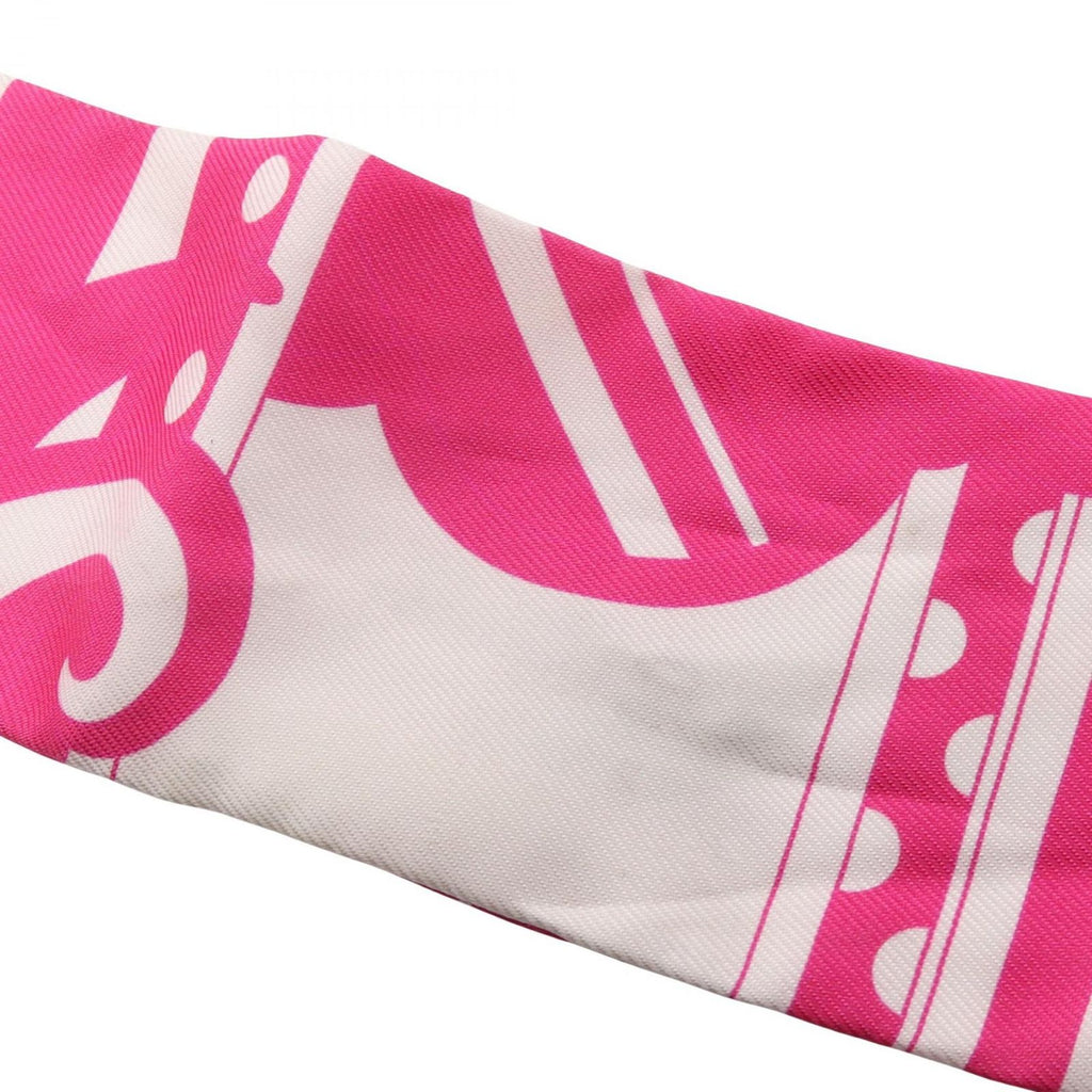 Hermes Scarf Twilly Faubourg Rainbow Ribbon Silk — view 7
