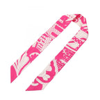 Hermes Scarf Twilly Faubourg Rainbow Ribbon Silk — view 3