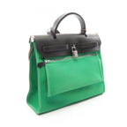 Hermes Handbag Herbag Zip PM 2-Way Bamboo Canvas Leather PM — view 2