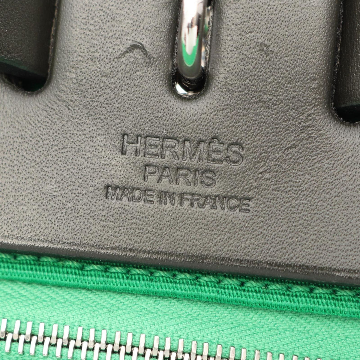 Hermes Handbag Herbag Zip PM 2-Way Bamboo Canvas Leather PM — view 4