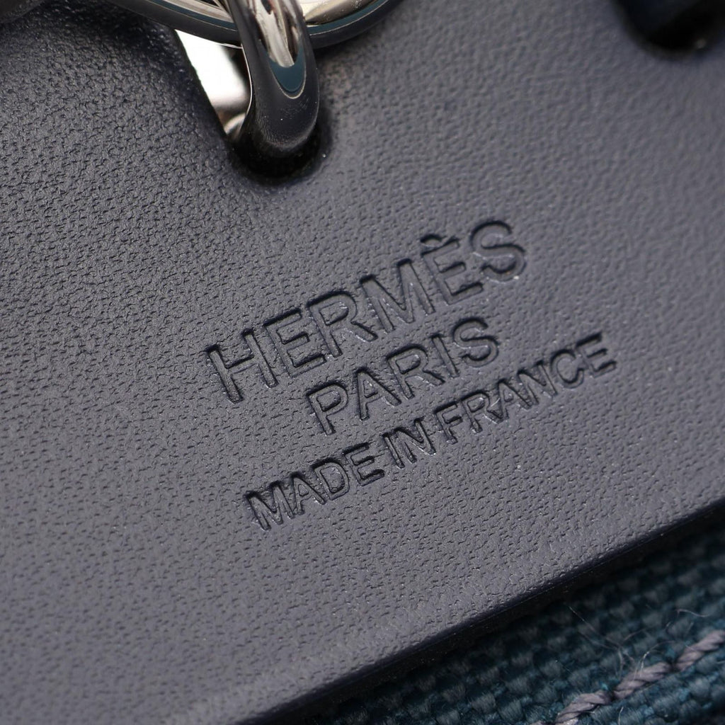 Hermes Handbag Herbag Zip PM Vert Cypres Blue Indigo 2-Way PM — view 4