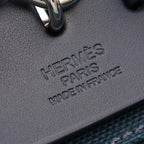 Hermes Handbag Herbag Zip PM Vert Cypres Blue Indigo 2-Way PM — view 4