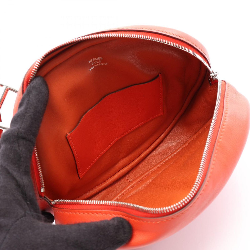Hermes Waist Bag in the Loop Verso Rouge Pivoine Tail Batte — view 3