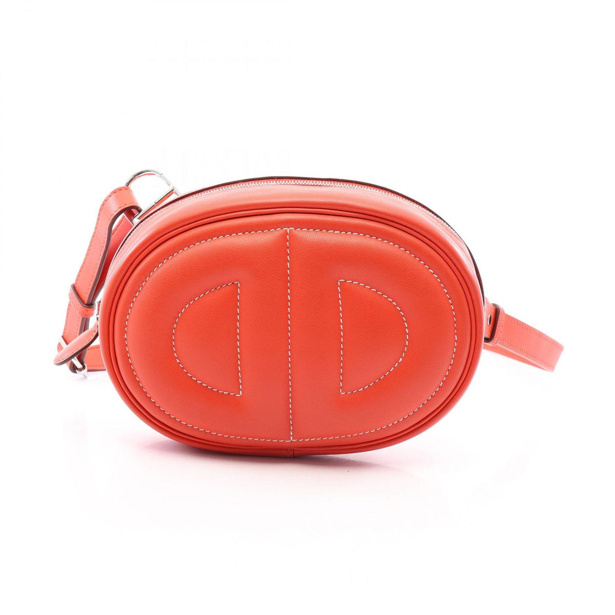 Hermes Waist Bag in the Loop Verso Rouge Pivoine Tail Batte