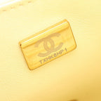 Chanel Shoulder Bag Mini Quilted Pastel Yellow Lambskin Heart Chain — view 5
