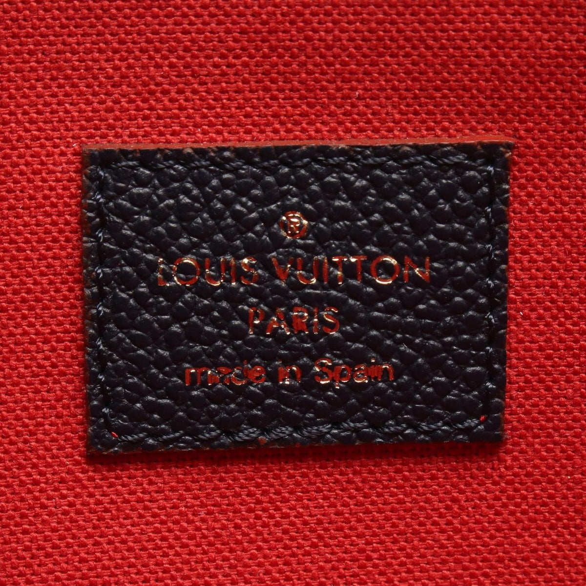 Louis Vuitton Shoulder Bag Pochette Felicie Monogram Empreinte Marine Rouge — view 4