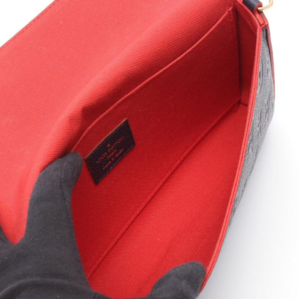 Louis Vuitton Shoulder Bag Pochette Felicie Monogram Empreinte Marine Rouge — view 3