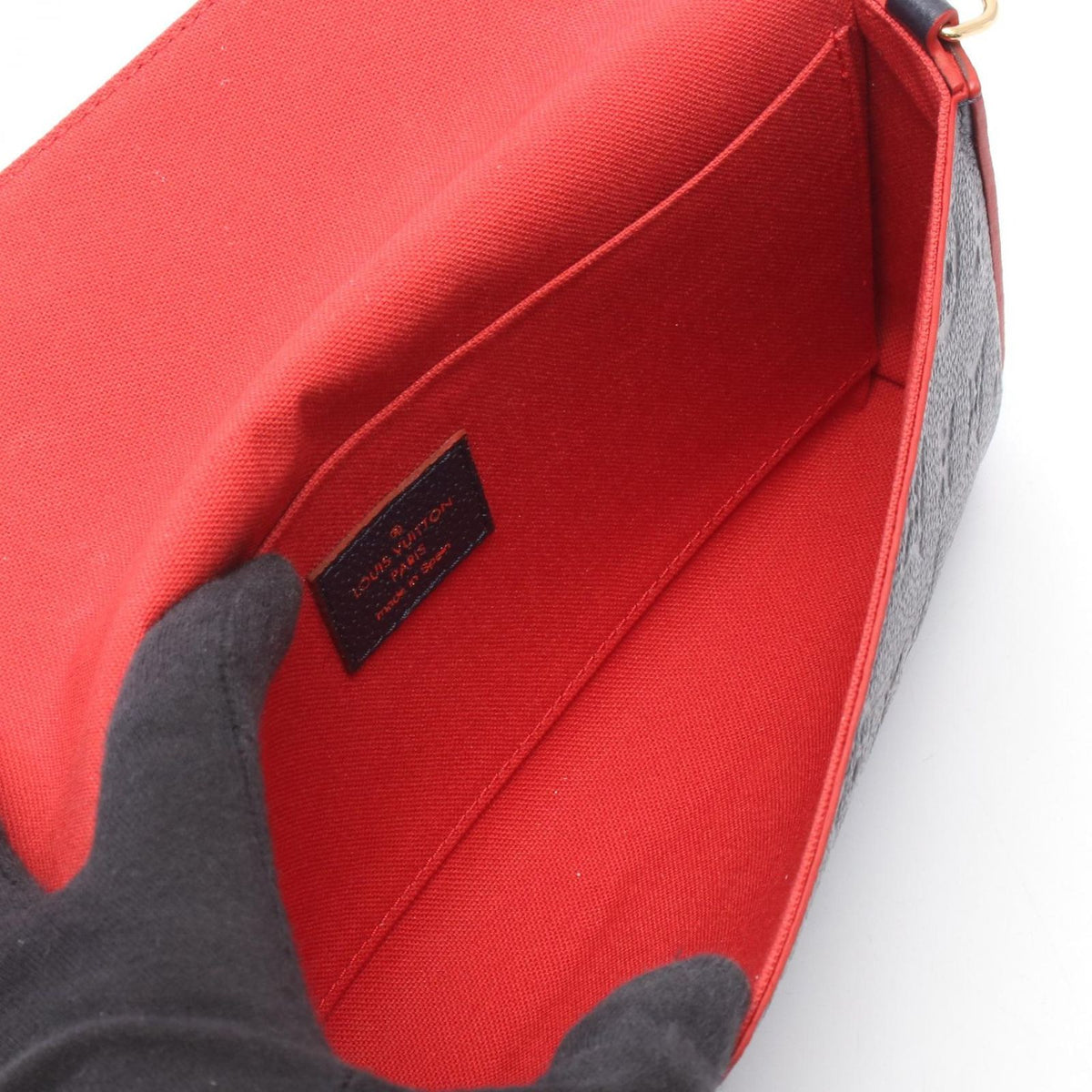 Louis Vuitton Shoulder Bag Pochette Felicie Monogram Empreinte Marine Rouge — view 3