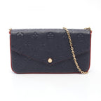 Louis Vuitton Shoulder Bag Pochette Felicie Monogram Empreinte Marine Rouge