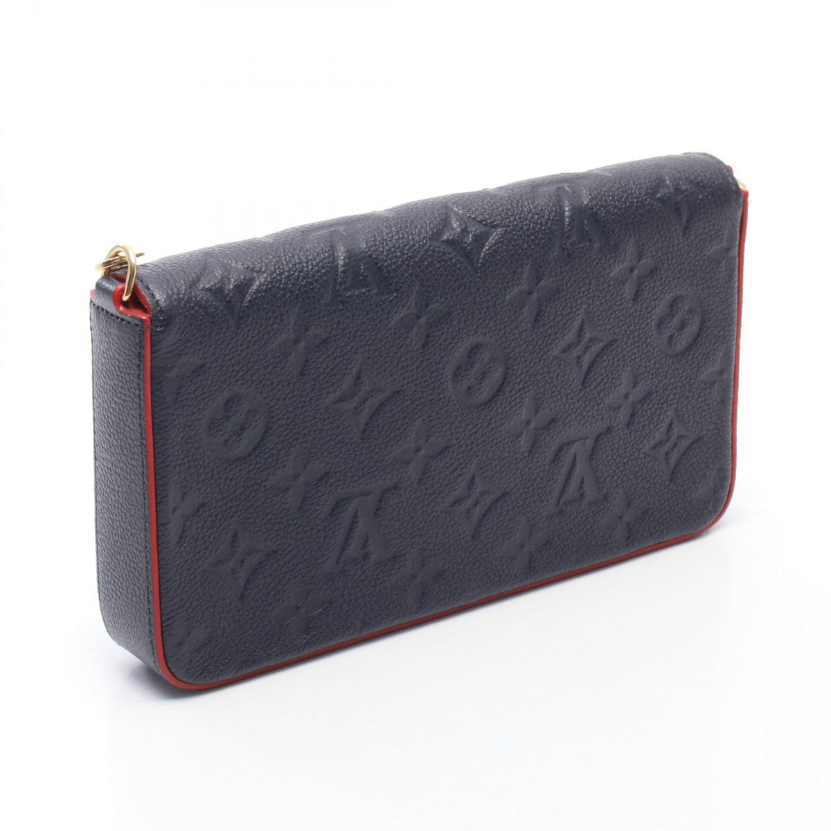 Louis Vuitton Shoulder Bag Pochette Felicie Monogram Empreinte Marine Rouge — view 2