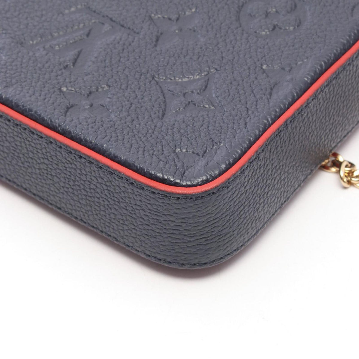 Louis Vuitton Shoulder Bag Pochette Felicie Monogram Empreinte Marine Rouge — view 6