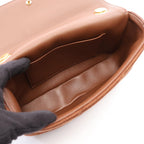 Celine Shoulder Bag Monochrome Brown Suede Matelasse Mono Chrono Chain — view 3