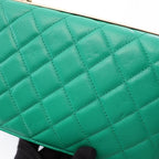 Chanel Shoulder Bag Trendy CC Quilted Green Lambskin Chain Wallet — view 8