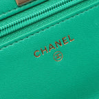 Chanel Shoulder Bag Trendy CC Quilted Green Lambskin Chain Wallet — view 4