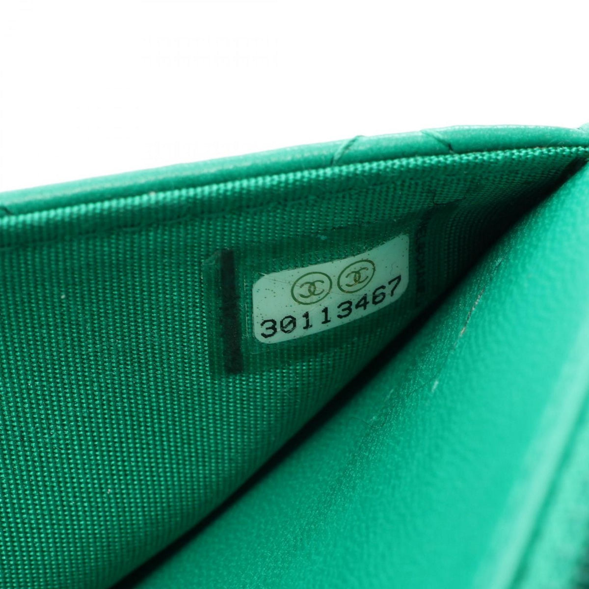 Chanel Shoulder Bag Trendy CC Quilted Green Lambskin Chain Wallet — view 5