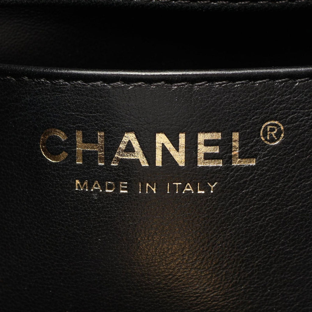 Chanel Shoulder Bag Quilted Black Leather Mini Flap Chain — view 4
