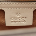 Gucci Shoulder Bag Sylvie Small Web Line 2-Way White Navy Red Leather — view 4