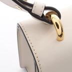 Gucci Shoulder Bag Sylvie Small Web Line 2-Way White Navy Red Leather — view 8