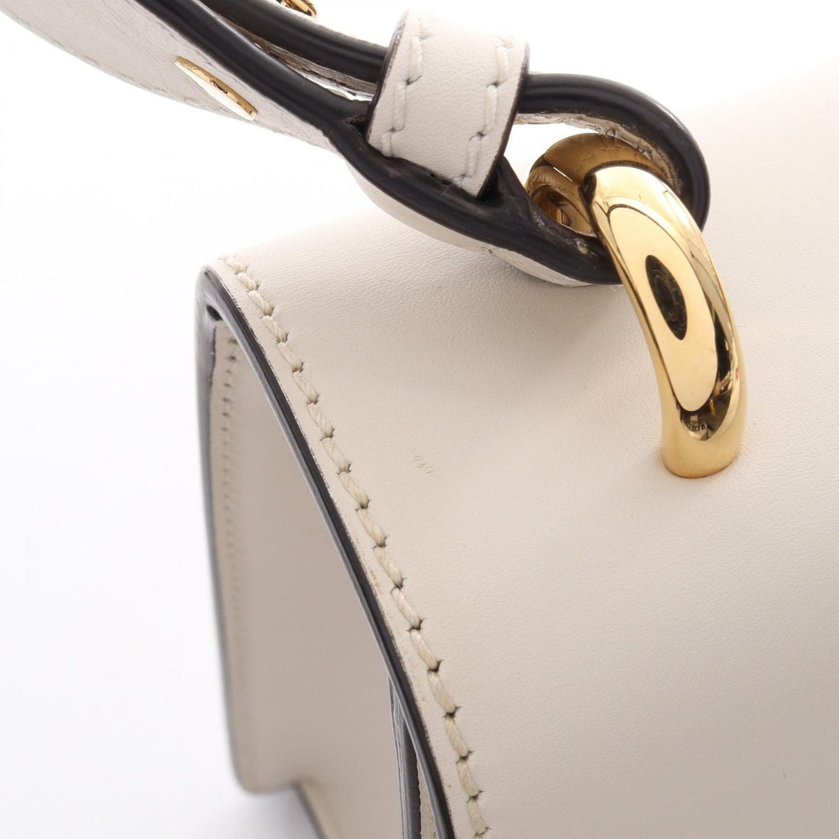 Gucci Shoulder Bag Sylvie Small Web Line 2-Way White Navy Red Leather — view 8