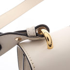 Gucci Shoulder Bag Sylvie Small Web Line 2-Way White Navy Red Leather — view 7