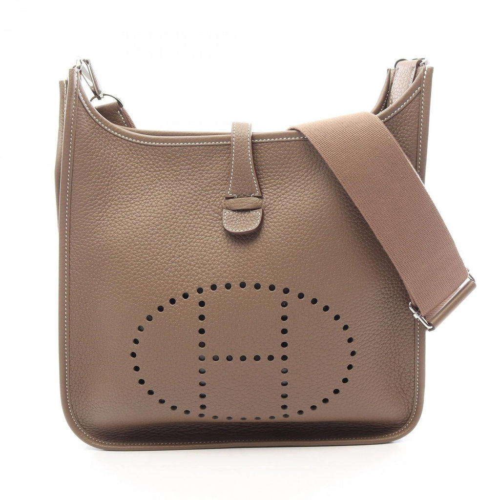 Hermes Shoulder Bag Evelyne 3 Trois PM Etoupe Leather