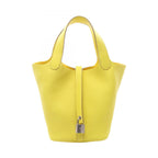 Hermes Handbag Picotin Lock PM Lime Leather