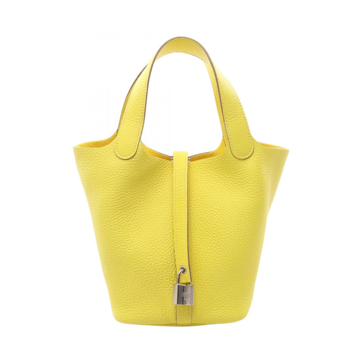 Hermes Handbag Picotin Lock PM Lime Leather