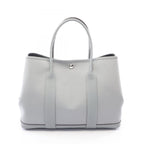 Hermes Tote Bag Garden Party PM Gray Pantin Canvas Leather