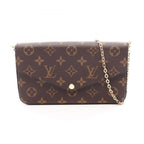Louis Vuitton Shoulder Bag Pochette Felicie Monogram Fuchsia