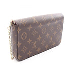 Louis Vuitton Shoulder Bag Pochette Felicie Monogram Fuchsia — view 2