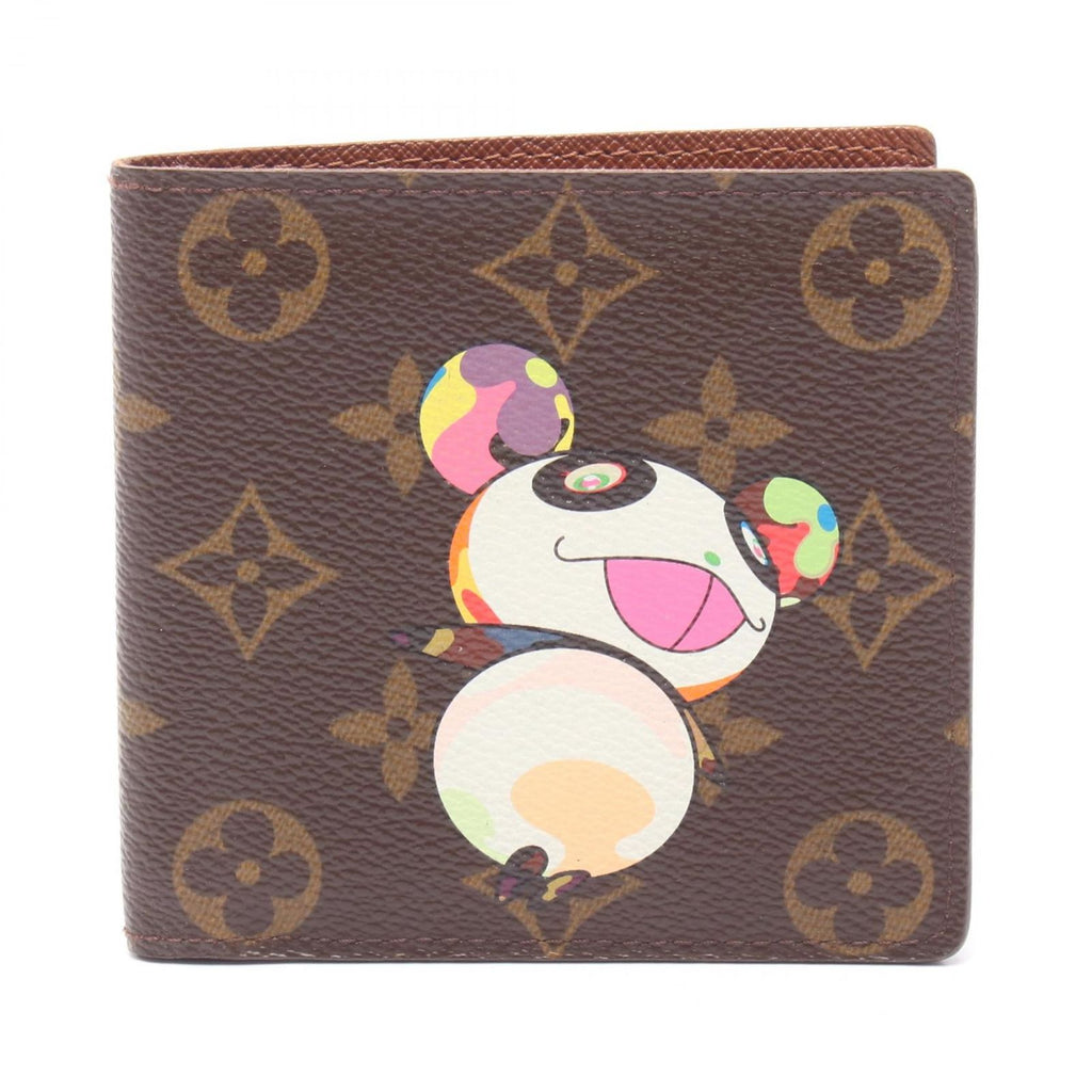 Louis Vuitton Bifold Wallet Portefeuille Cartes Credit Monogram Panda